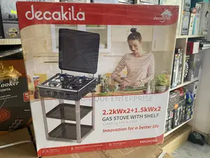 Standing Gas Stove With Storage Shelf