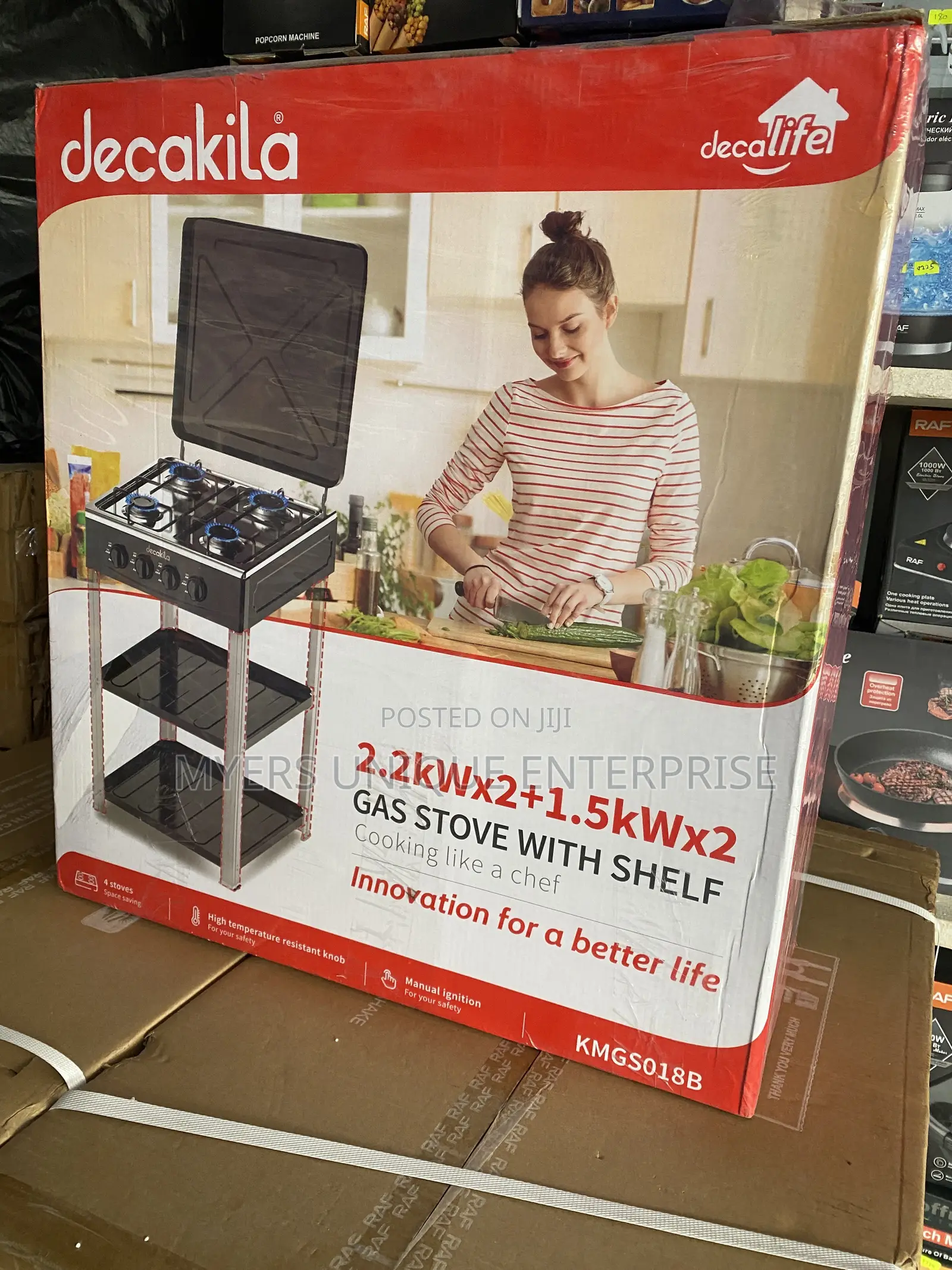 Gas Stove With Shelf Decakila