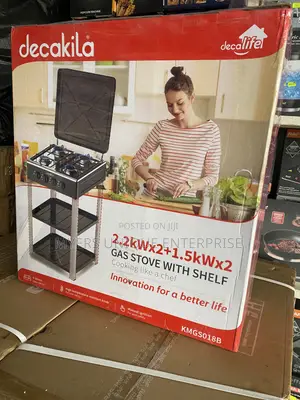 Gas Stove With Shelf Decakila