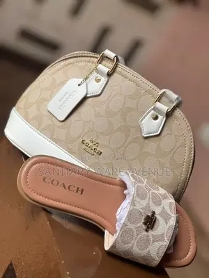 Coach Bag + Slippers _ Ladies Bag + Slippers