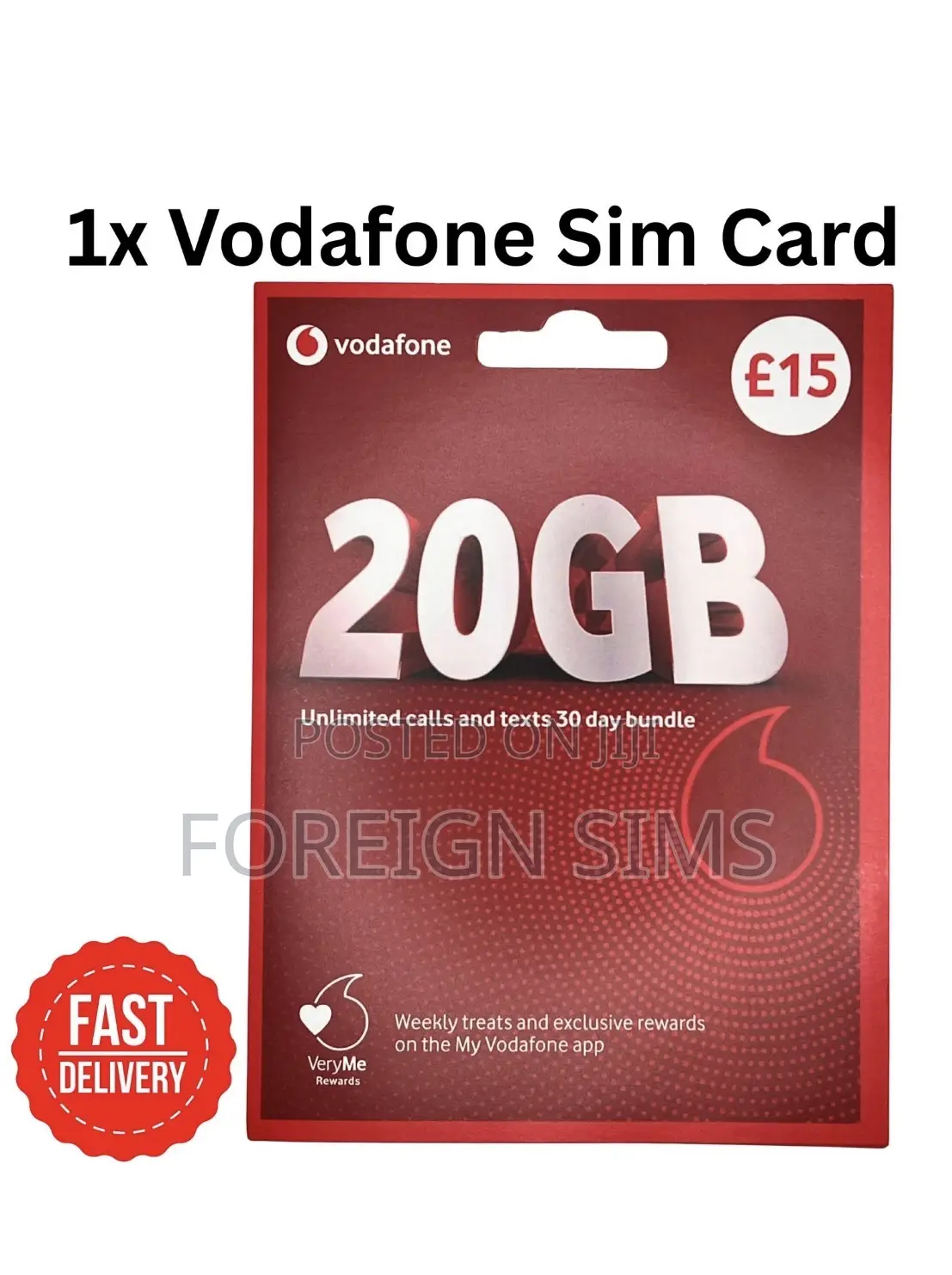 Uk Sim Card With £5 - Available for All Verification and Calls