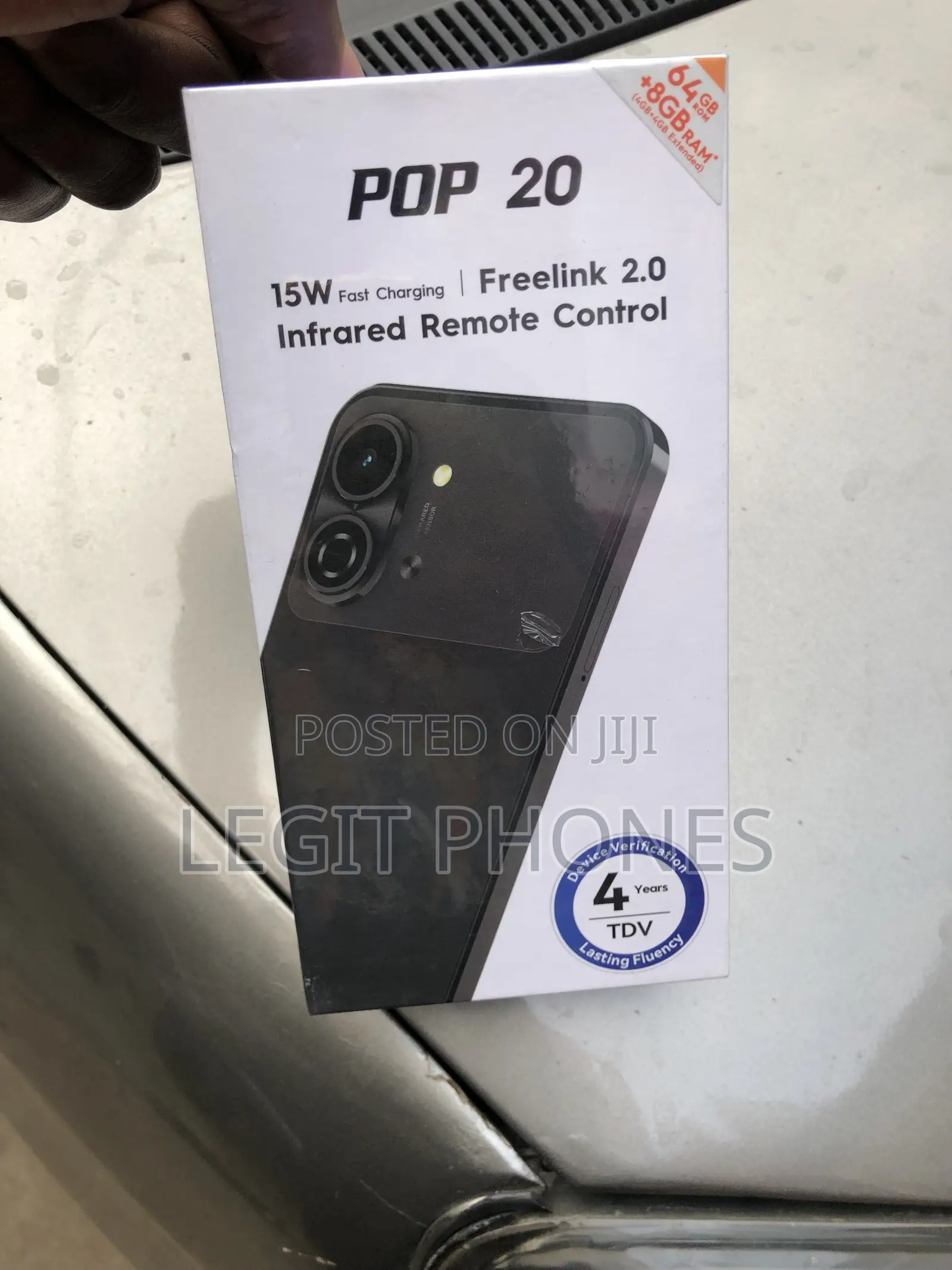 New Tecno Pop 20 128 GB Black