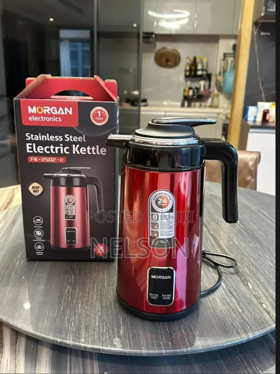 Morgan Stainless Steel Electric Kettle FK-2502-R