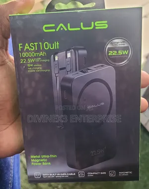 CALUS 22.5W Magnetic Power Bank – 10,000mAh Fast Charging