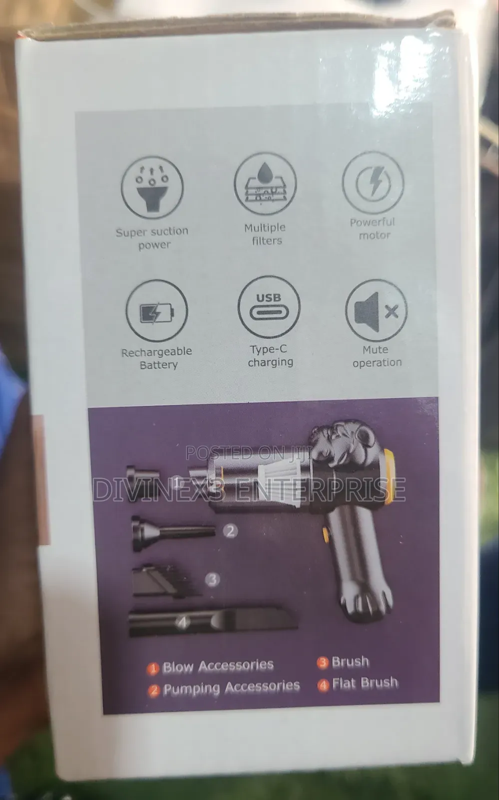 4-in-1 Handheld Vacuum Cleaner – Powerful Portable