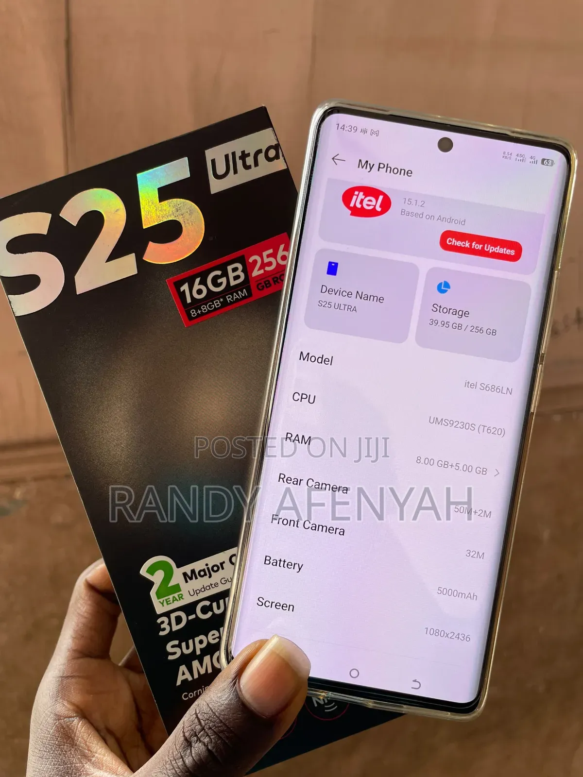 New Itel S25 Ultra 256 GB Black
