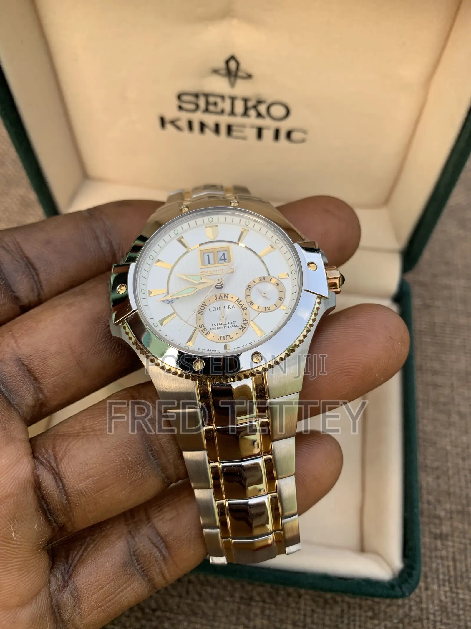 Seiko Coutura Kinetic Dual Tone 41mm Men