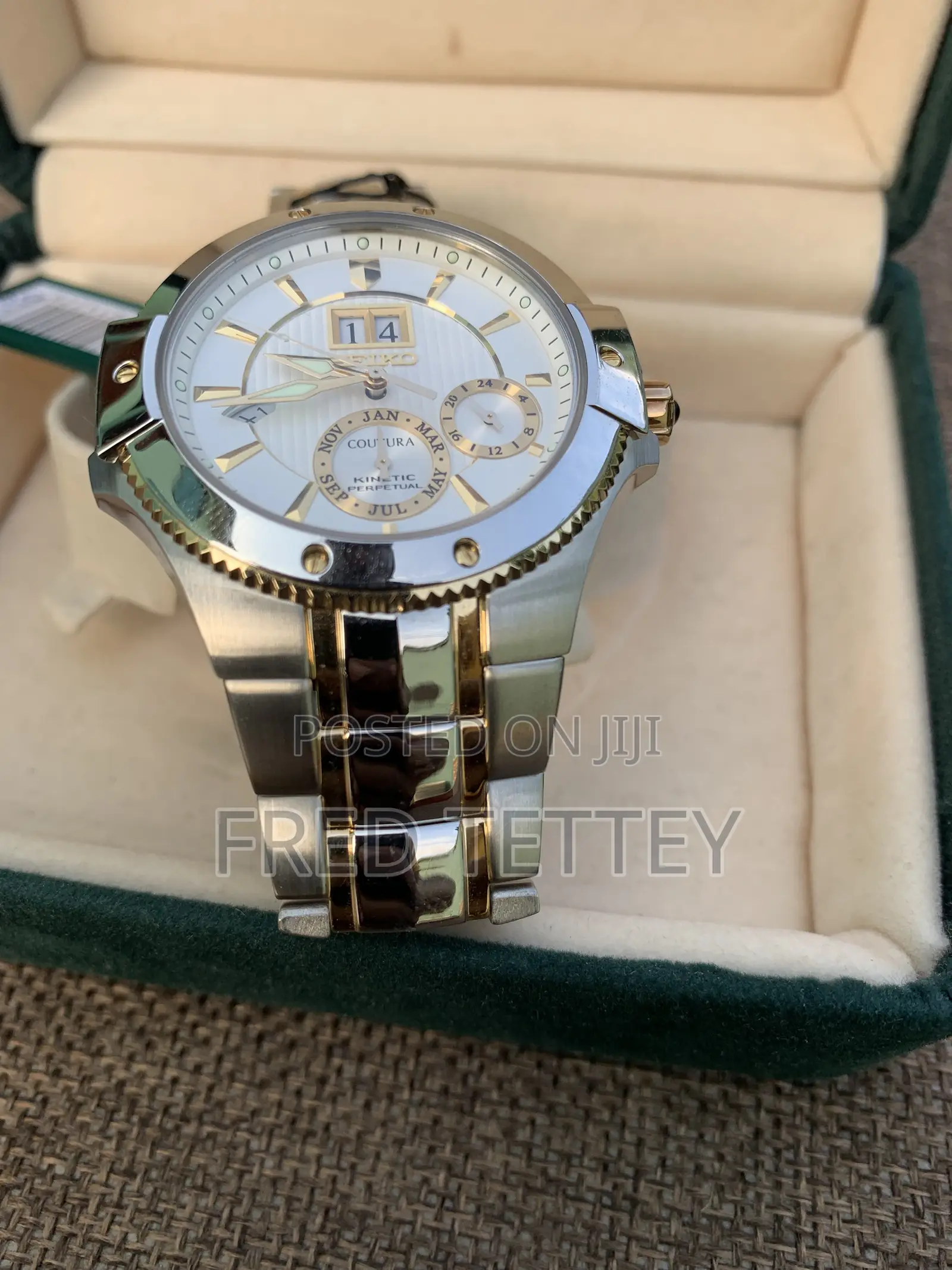 Seiko Coutura Kinetic Dual Tone 41mm Men