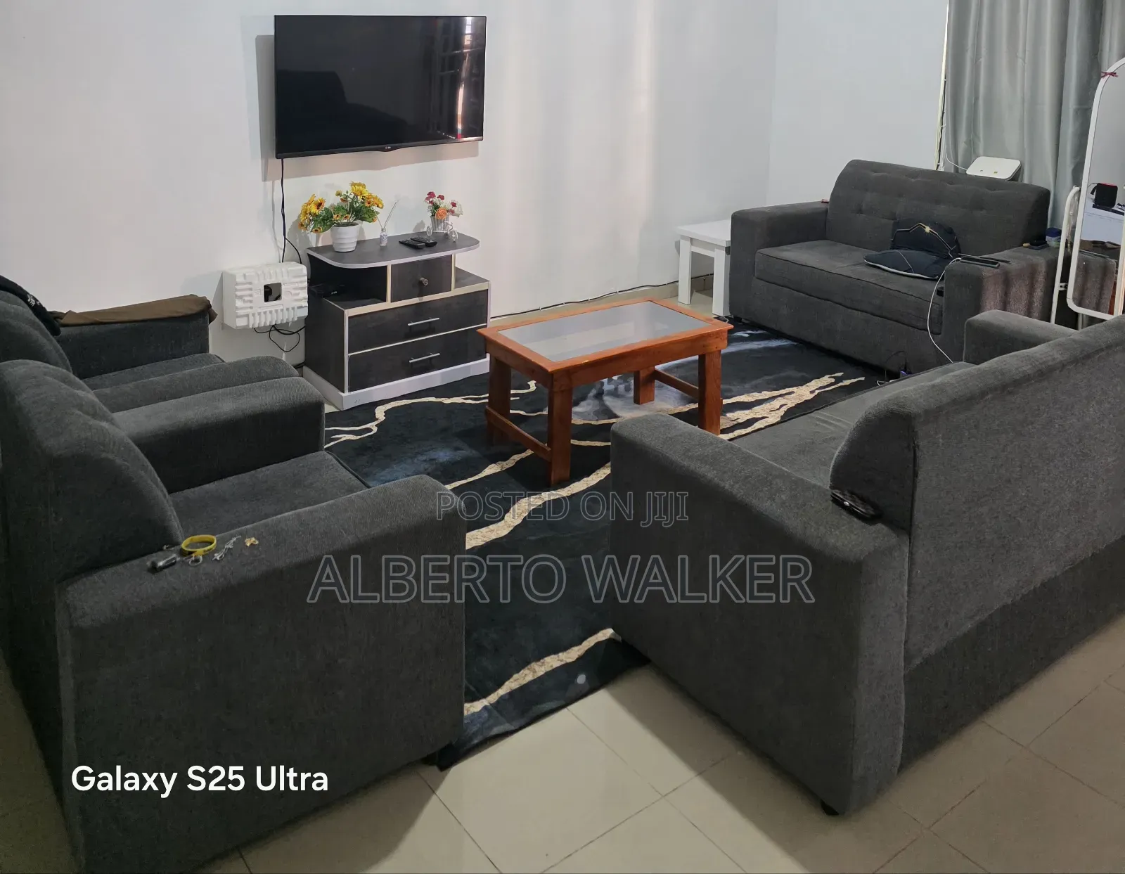 5 in 1 Sofa Set Chairs Home Used