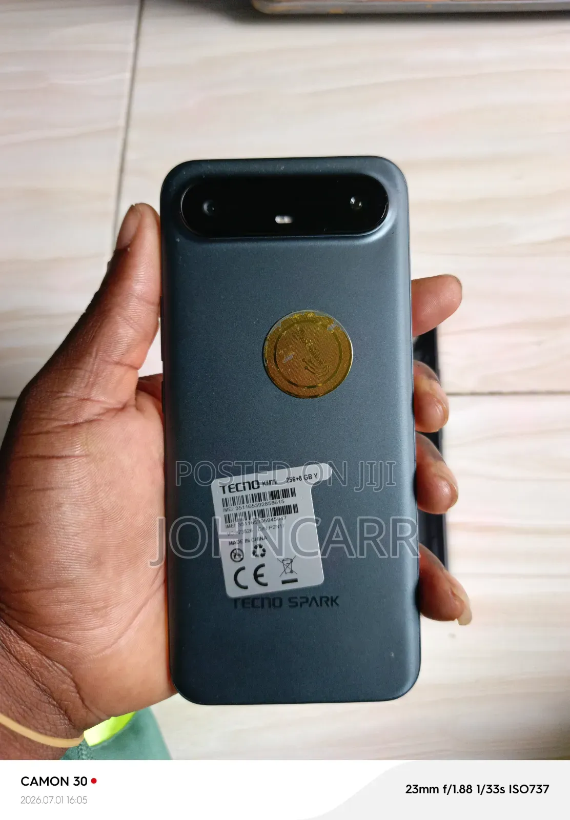 Tecno Spark Slim 256 GB Gray