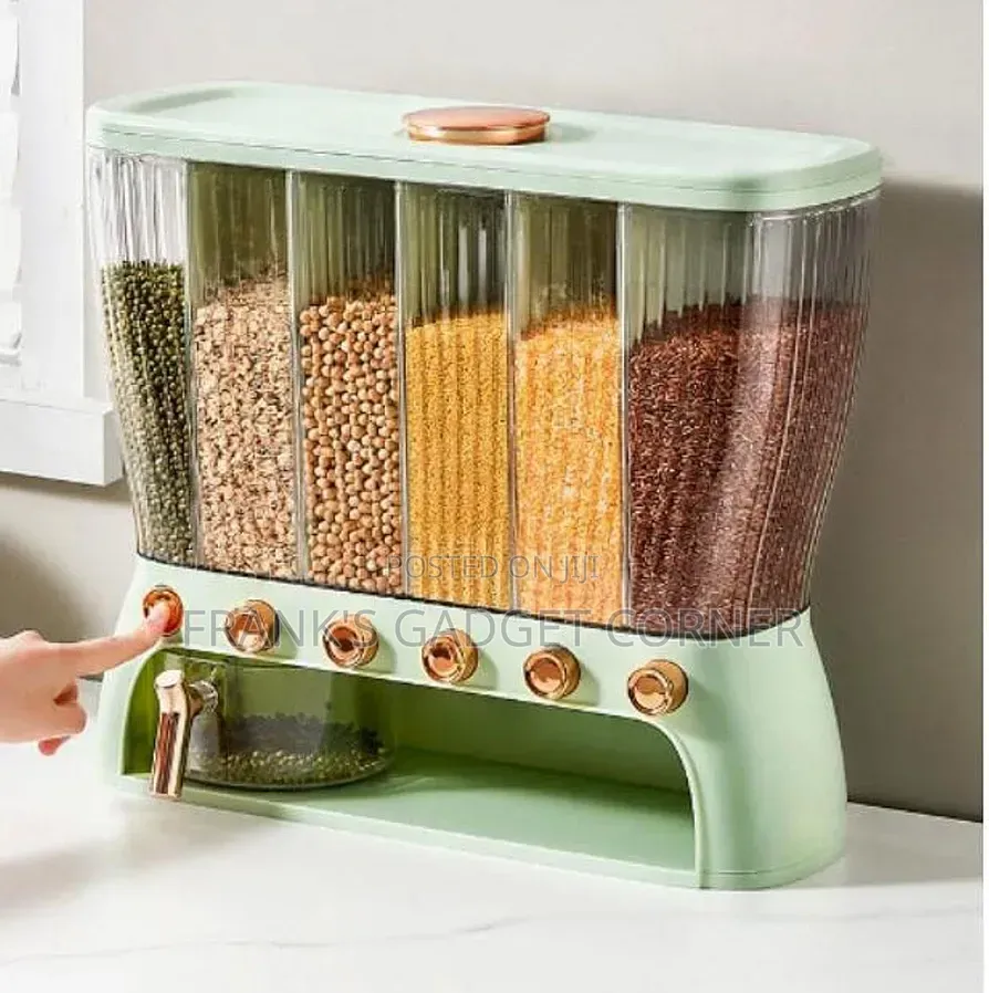6-Compartment Food Grain Dispenser