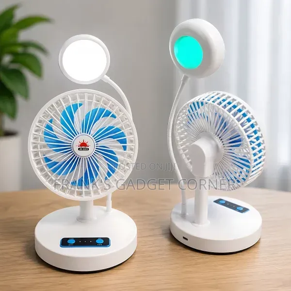 Rechargeable Fan + LED Light