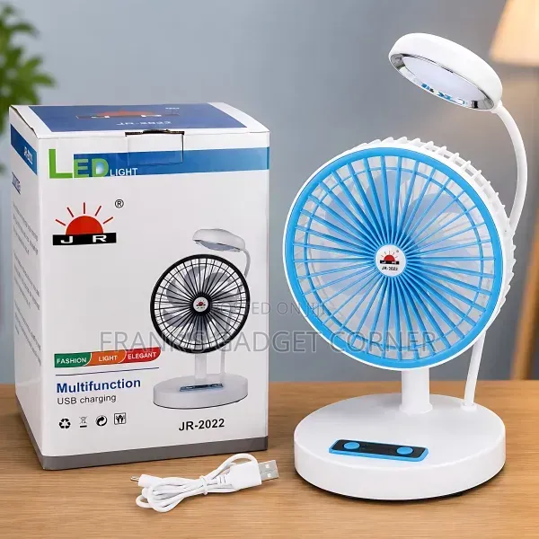 Rechargeable Fan + LED Light