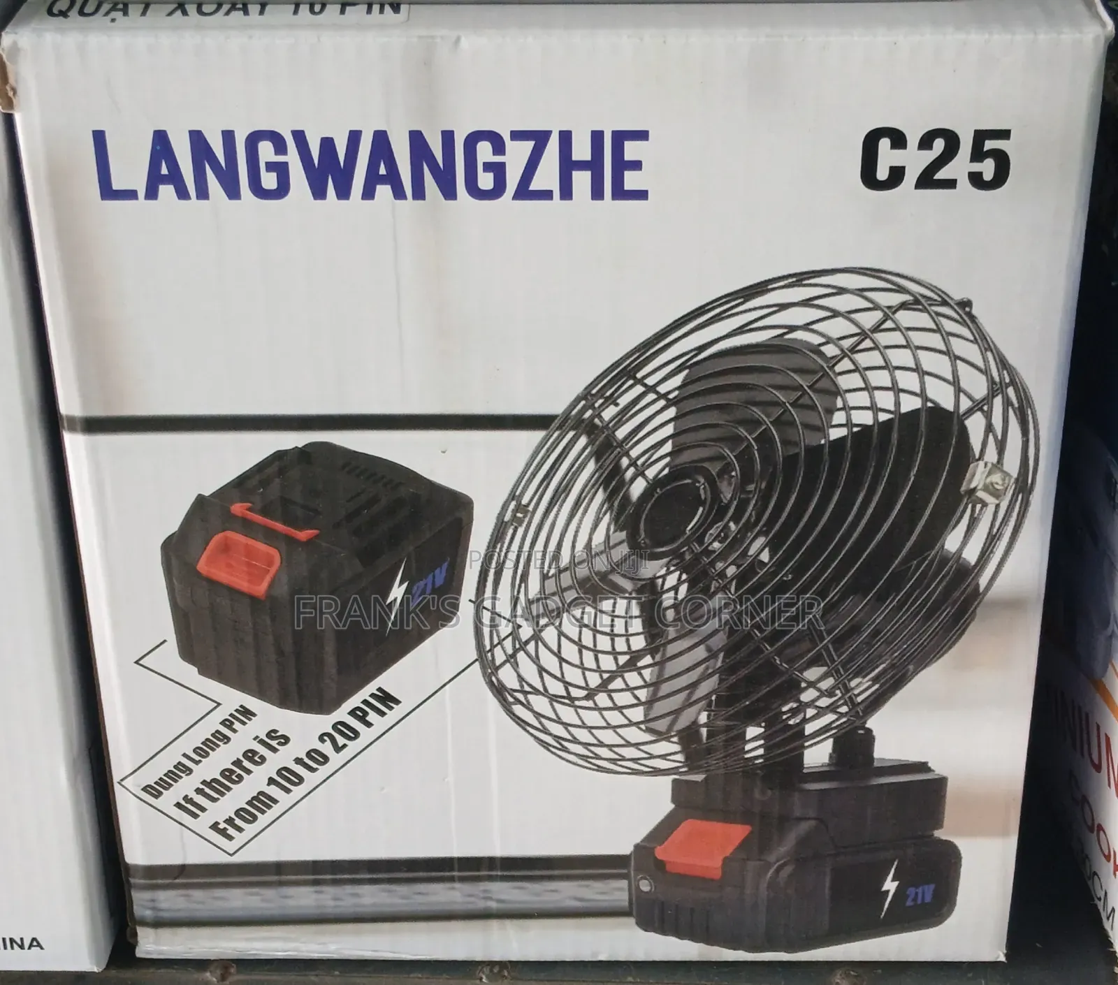 LANGWANGZHE C25 Cordless Fan