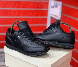 Sleek All - Black Tommy Hilfiger Lifestyle Low - Top Sneakers
