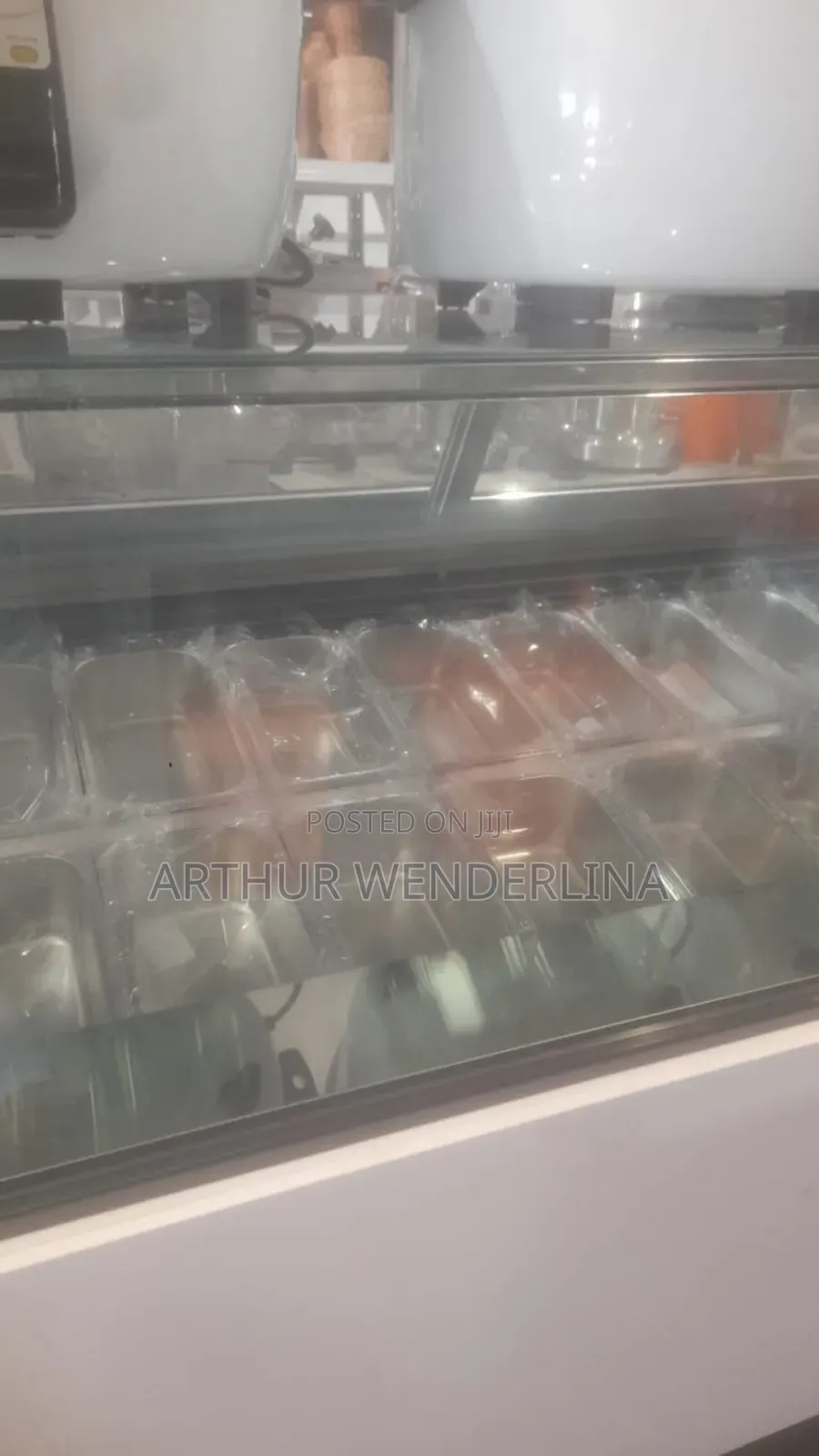 16 Pans Ice Cream Display