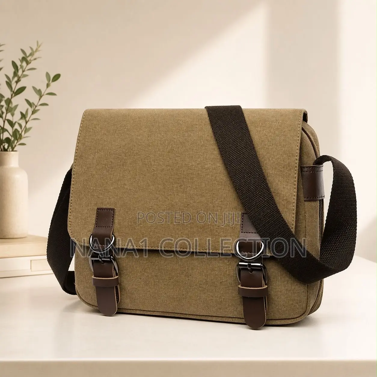 Charcoal Canvas Side Bags