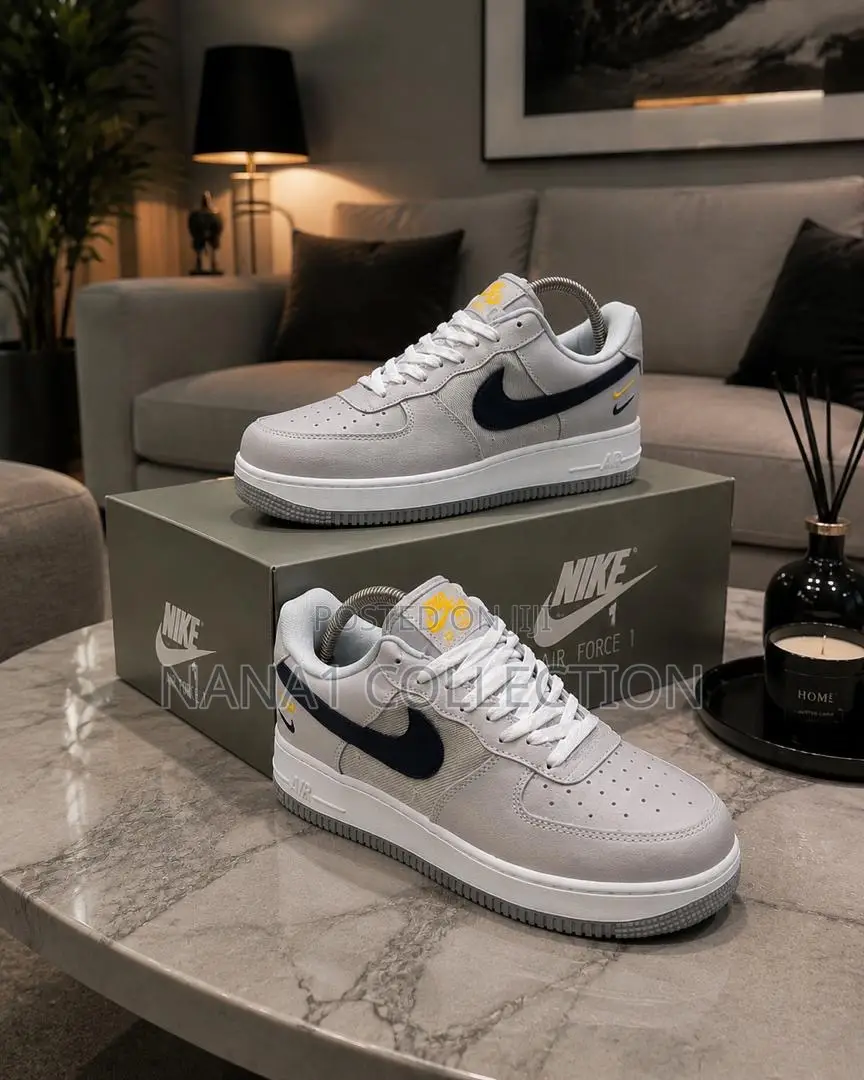 Nike Air Force Low “Wolf Grey Black University Gold”