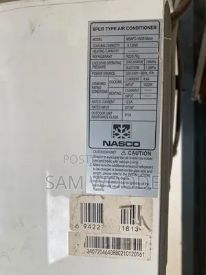 Nasco 1.5hp Mirror AC Msafc-18cr