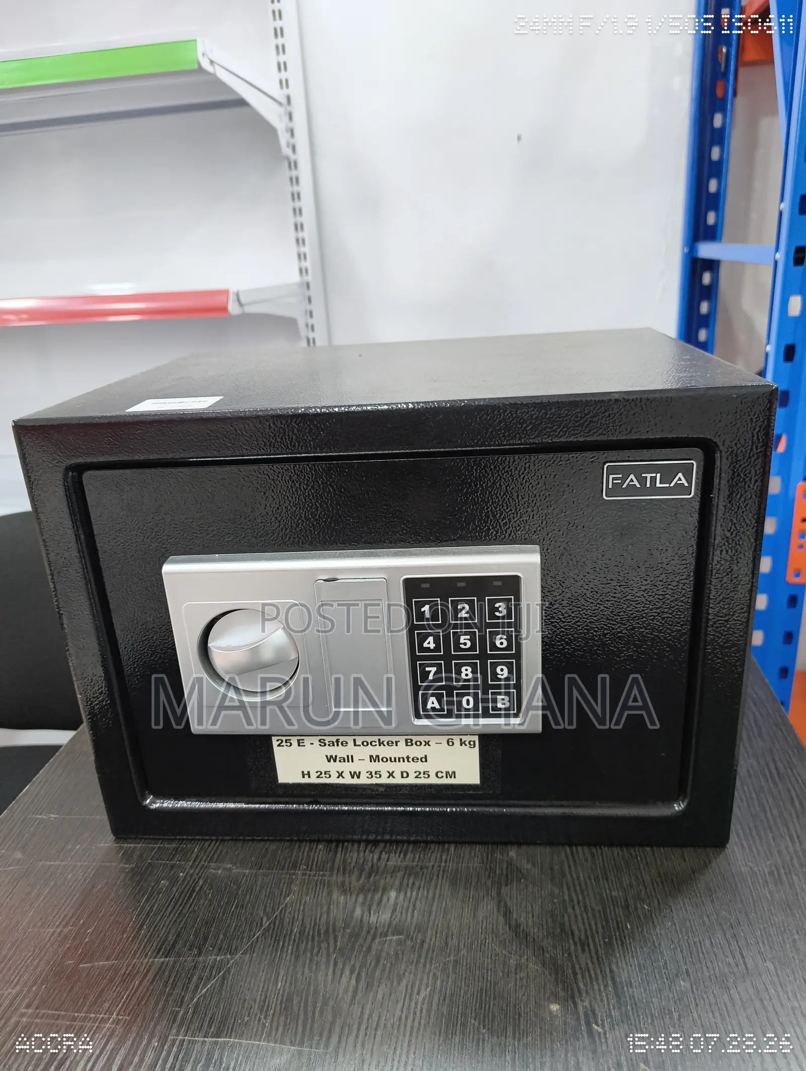 25E Digital Safe Locker 6kg Security Safe Box Emergency Keys