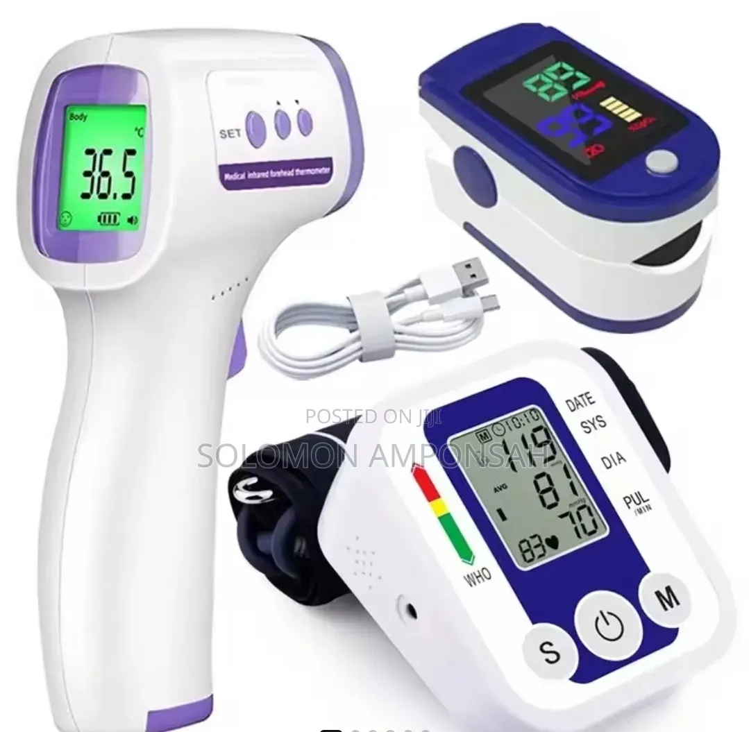 Digital Blood Pressure Monitor,Finger Pulse Oximeter and Thermometer