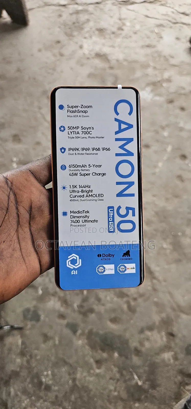 New Tecno Camon 50 Ultra 512 GB Orange