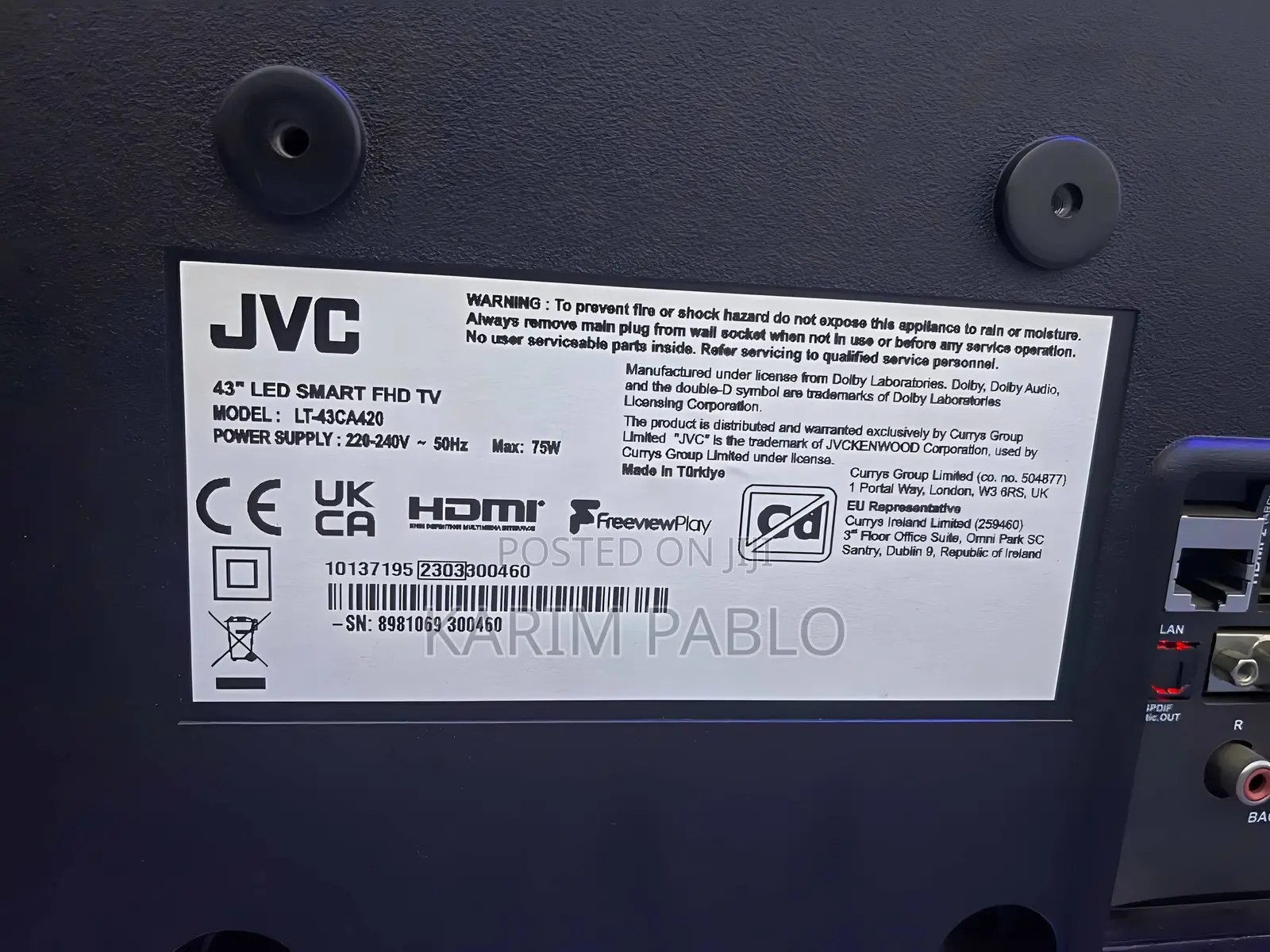 JVC 43inches Led Smart FHD TV