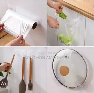 Transparent Self-Adhesive Wall Hooks