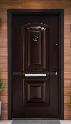 Full Metal Security Door, Brown, Waterproof