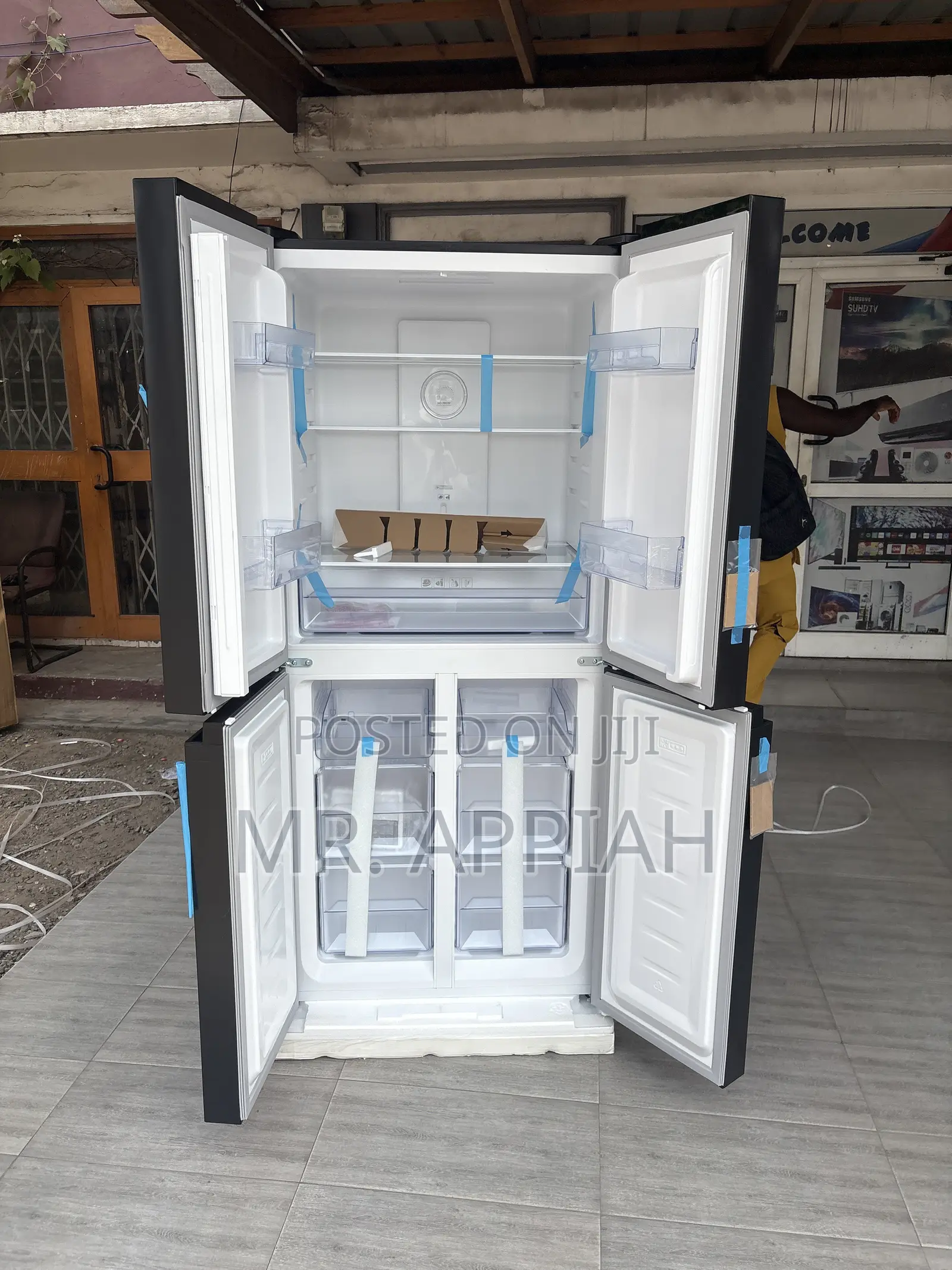 Purchase Adorable Pearl 421Ltrs Pf-613mdix Side by Side Fridge(Gray).