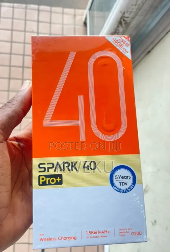 New Tecno Spark 40 Pro+ 256 GB Black