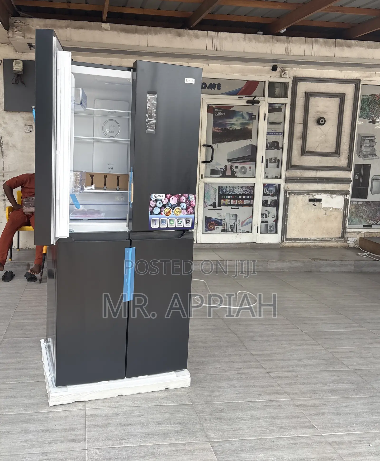 Order Affordable Pearl 421L Side by Side 4 Door Refrigerator 