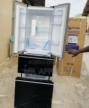 Super Affordable Pearl Pf-441mdg 2 Door,2 Drawer Electric Refrigerator