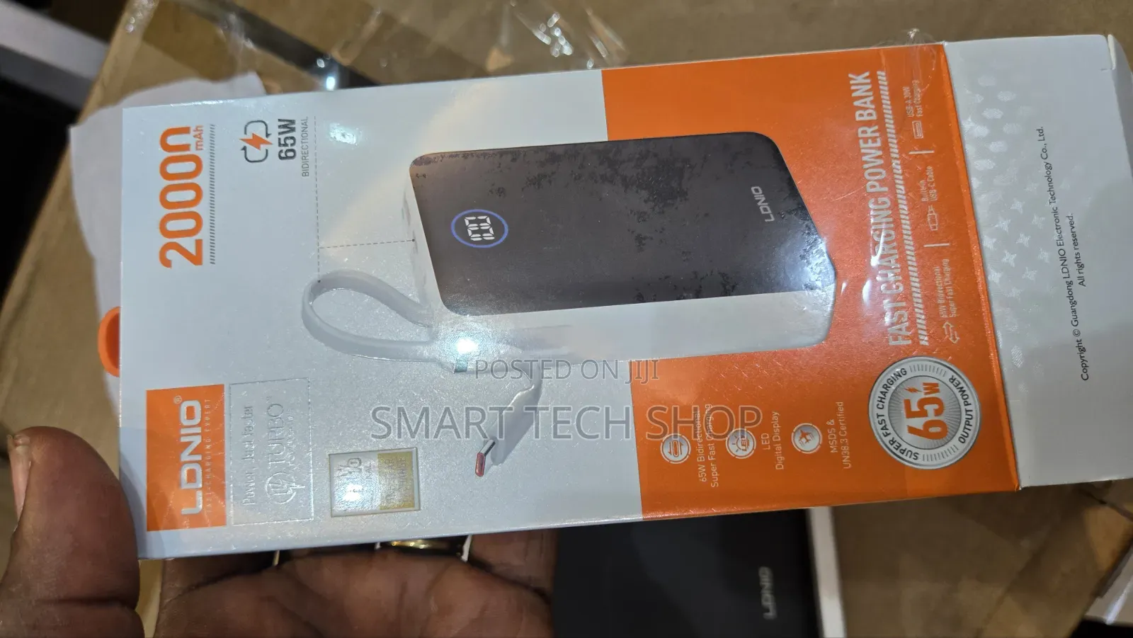 Original LDNIO PQ43 2000mah 65watts Power Bank for Laptops and MacBook