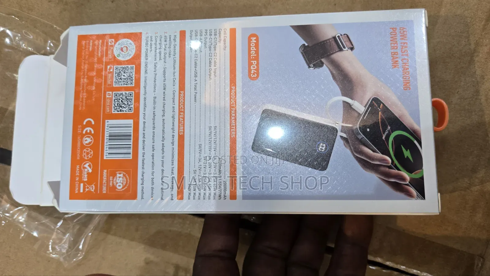 Original LDNIO PQ43 2000mah 65watts Power Bank for Laptops and MacBook