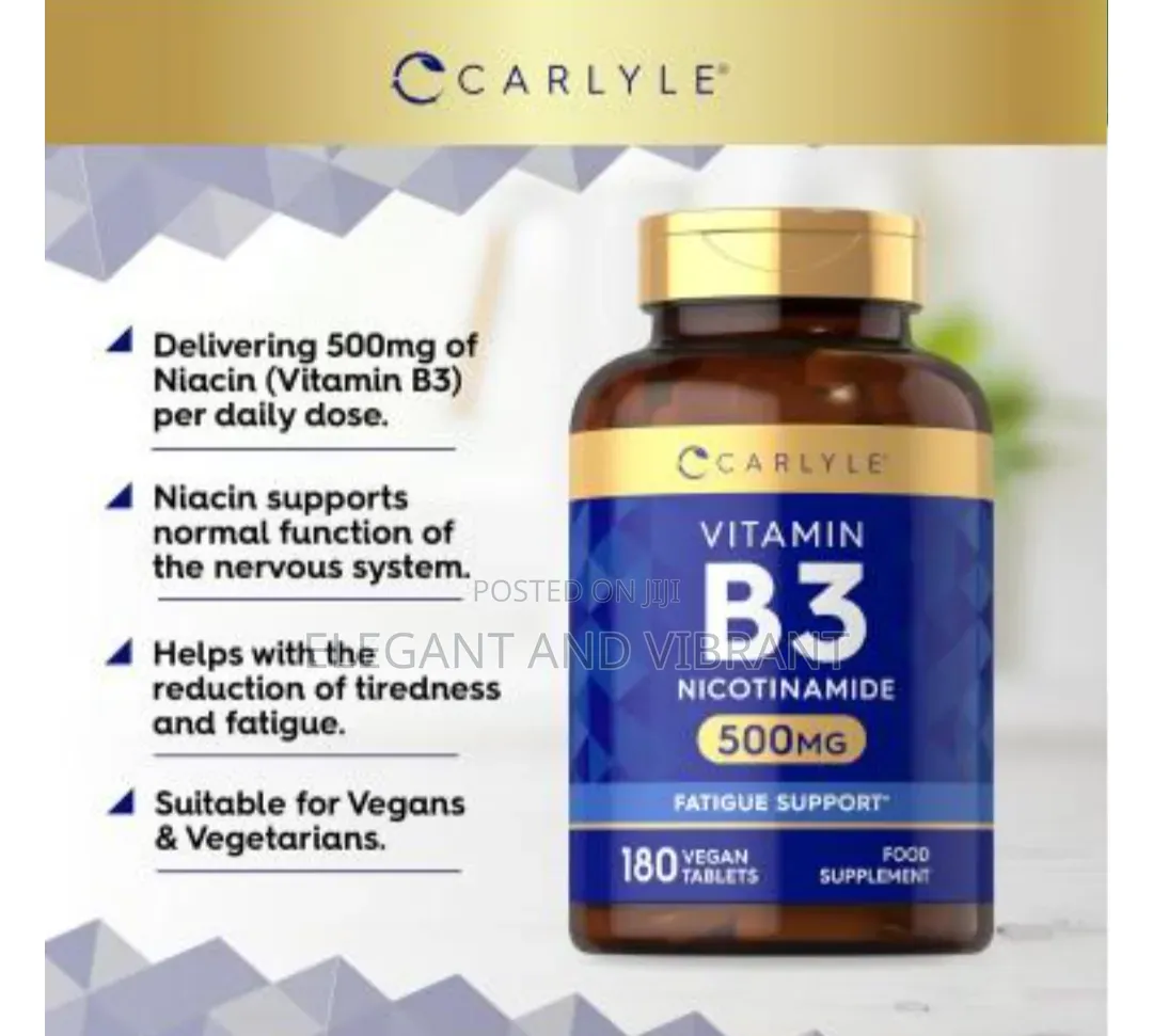 Vitamin B3 Nicotimade, 500mg 180 Tablets