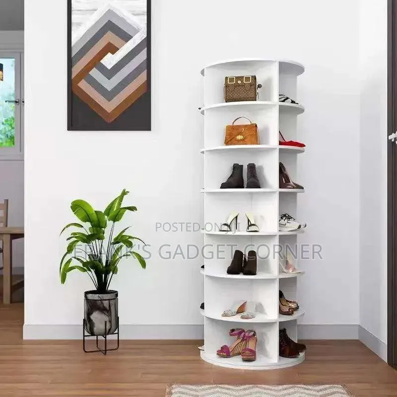 360° Rotating Shoe Rack