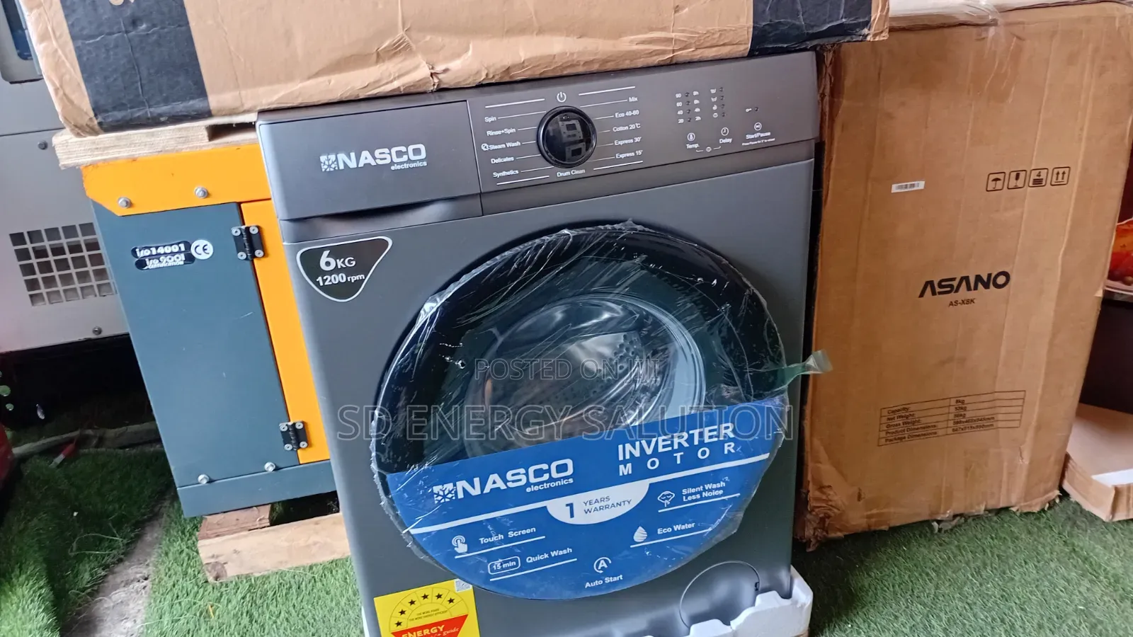 Nasco 6KG Front Load Washing Machine With LED Display