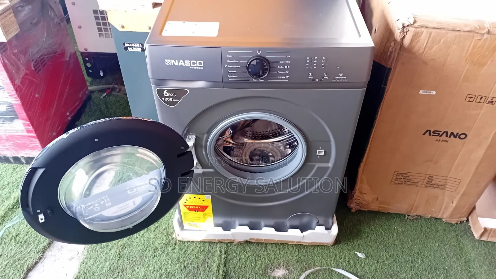 Nasco 6KG Silver Front Load Washing Machine Available