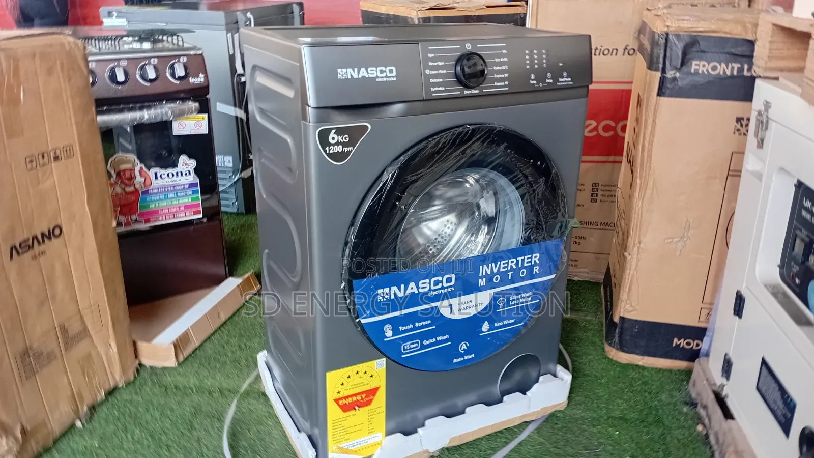 Nasco Full Auto 6KG Front Load Washing Machine