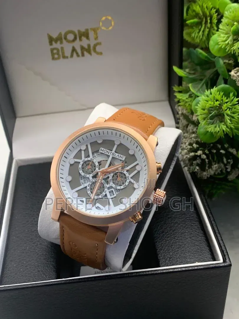 Mont Blanc Men's Luxury Wrist Watch – Stylish Durable