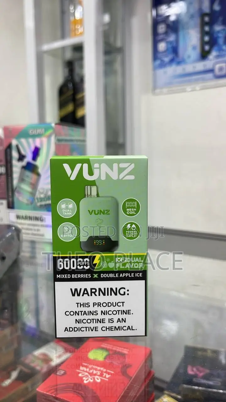 VUNZ Disposable Vape – 60,000 Puffs | Dual Tank X2 Flavor | Mesh Coil