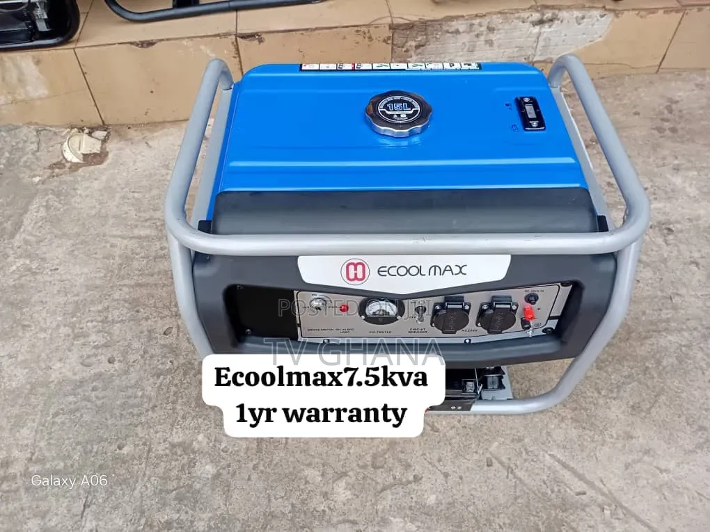Ecoolmax 7.5kVA Generator – Dependable Electricity Anytime7.5kva