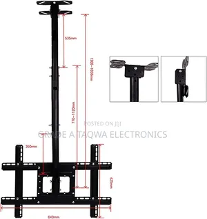 E Full Motion TV Ceiling Mount 32 to 75-Inch Flat Panel