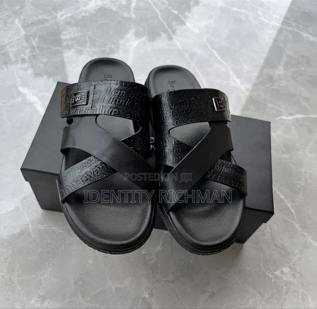 Pure Leather Slippers Available as Seen