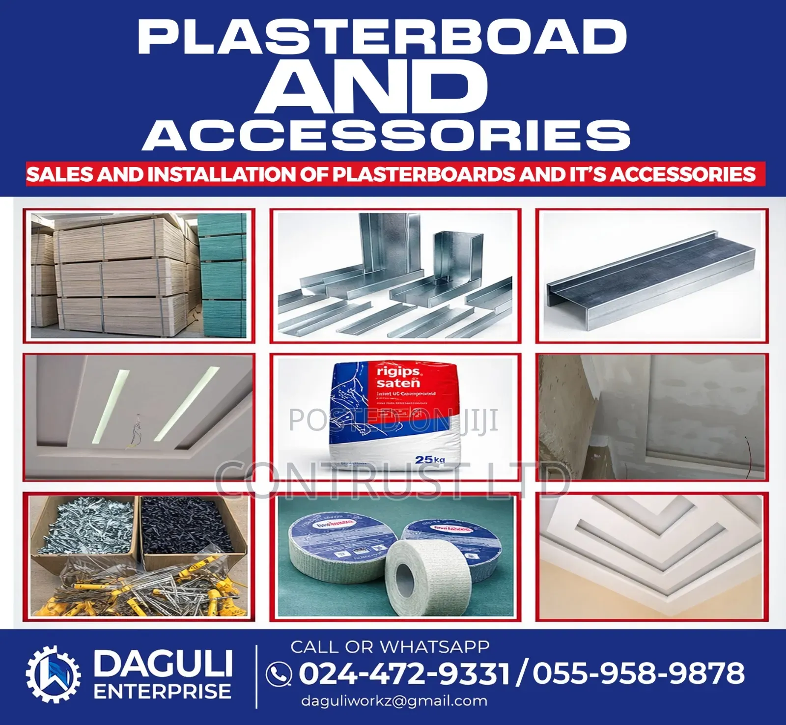 Plasterboards and Accessories