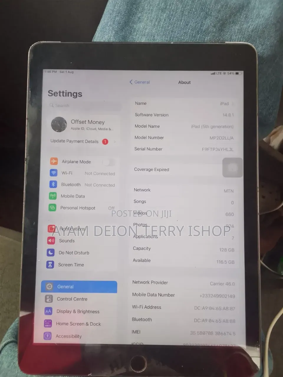 Apple iPad 5 (2022) 128 GB Gray