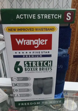 Wrangler Active Stretch Boxer Brief Set, Underwear for Men, Size S