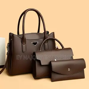 3pcs Coffee Ladies Handbag Set – Stylish HandBag ,Shoulder Bag Purse