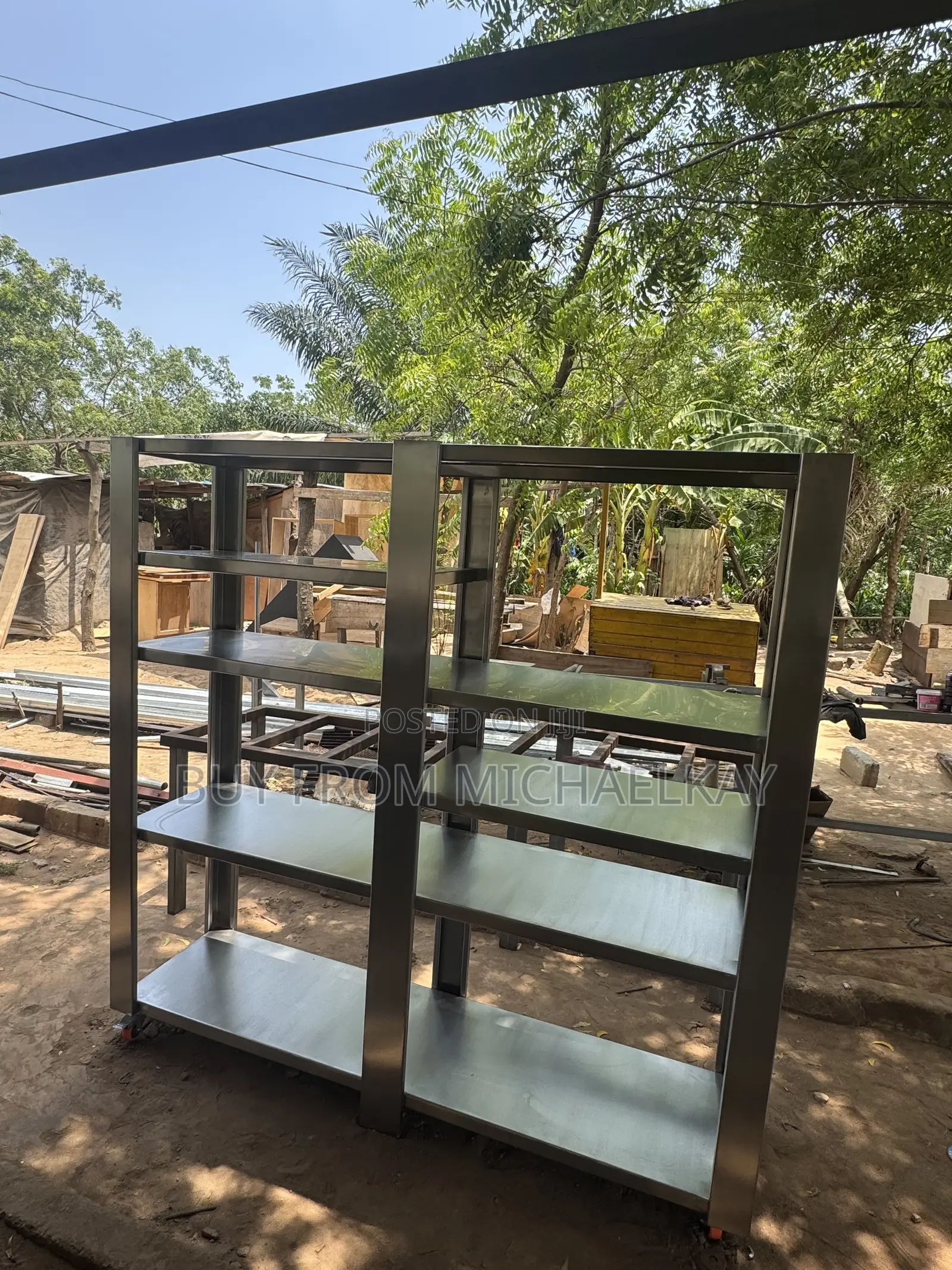 Stainless Standing Shelves